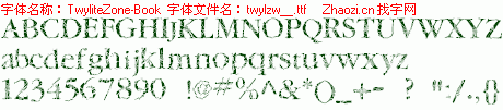 查看字体及作者详细介绍