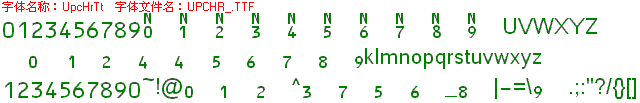 查看字体及作者详细介绍