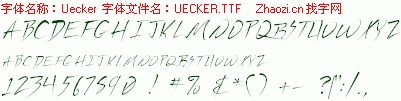 查看字体及作者详细介绍