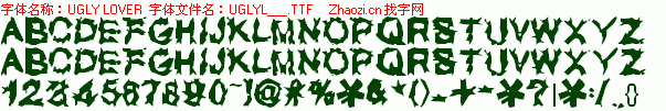 查看字体及作者详细介绍