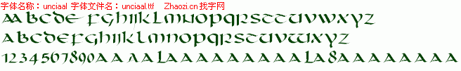 查看字体及作者详细介绍