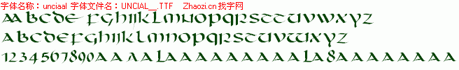 查看字体及作者详细介绍