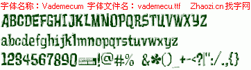 查看字体及作者详细介绍