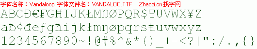 查看字体及作者详细介绍
