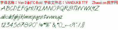 查看字体及作者详细介绍