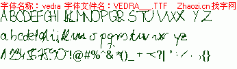 查看字体及作者详细介绍