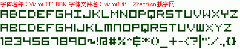 查看字体及作者详细介绍