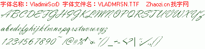 查看字体及作者详细介绍