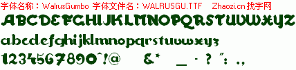 查看字体及作者详细介绍