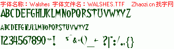 查看字体及作者详细介绍