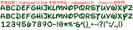 查看字体及作者详细介绍