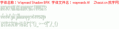 查看字体及作者详细介绍