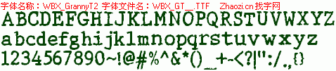 查看字体及作者详细介绍