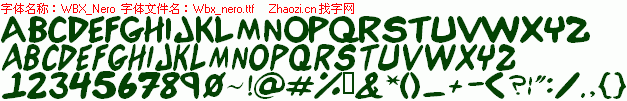 查看字体及作者详细介绍