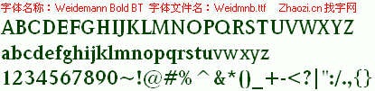 查看字体及作者详细介绍