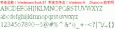 查看字体及作者详细介绍