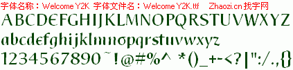 查看字体及作者详细介绍