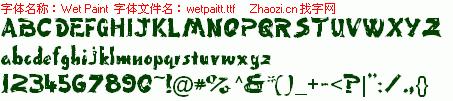 查看字体及作者详细介绍