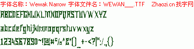 查看字体及作者详细介绍