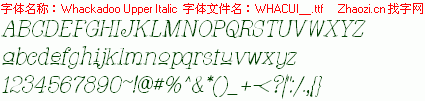 查看字体及作者详细介绍