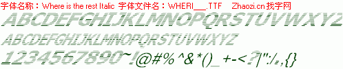 查看字体及作者详细介绍