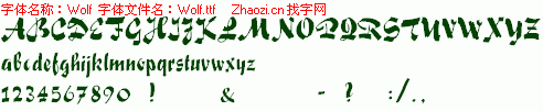 查看字体及作者详细介绍