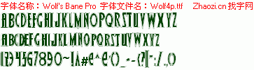 查看字体及作者详细介绍