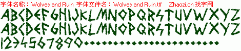 查看字体及作者详细介绍