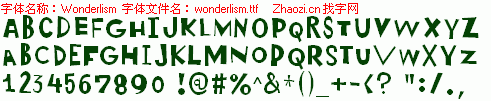 查看字体及作者详细介绍