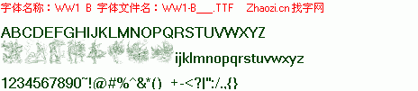 查看字体及作者详细介绍