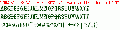 查看字体及作者详细介绍