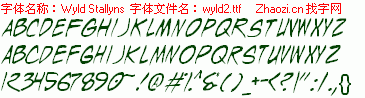 查看字体及作者详细介绍