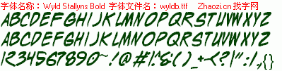 查看字体及作者详细介绍