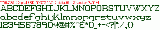 查看字体及作者详细介绍