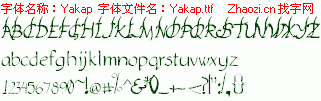 查看字体及作者详细介绍
