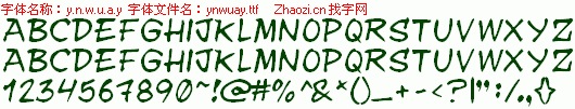 查看字体及作者详细介绍