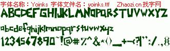 查看字体及作者详细介绍