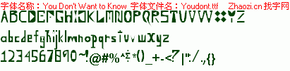 查看字体及作者详细介绍