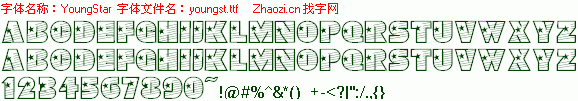 查看字体及作者详细介绍