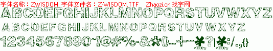 查看字体及作者详细介绍