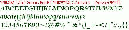 查看字体及作者详细介绍