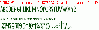 查看字体及作者详细介绍
