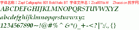 查看字体及作者详细介绍