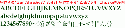 查看字体及作者详细介绍