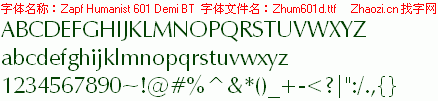 查看字体及作者详细介绍