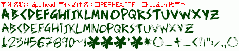 查看字体及作者详细介绍