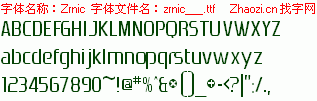 查看字体及作者详细介绍